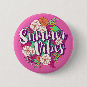 Summer Vibes 2 Inch Round Button