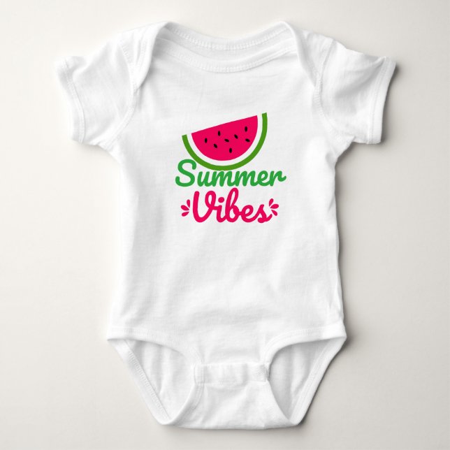 Summer Vibes Baby Bodysuit (Front)
