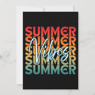 SUMMER VIBES BEACH FAMILY VACATION INVITATION