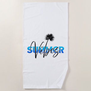 summer vibes beach towel