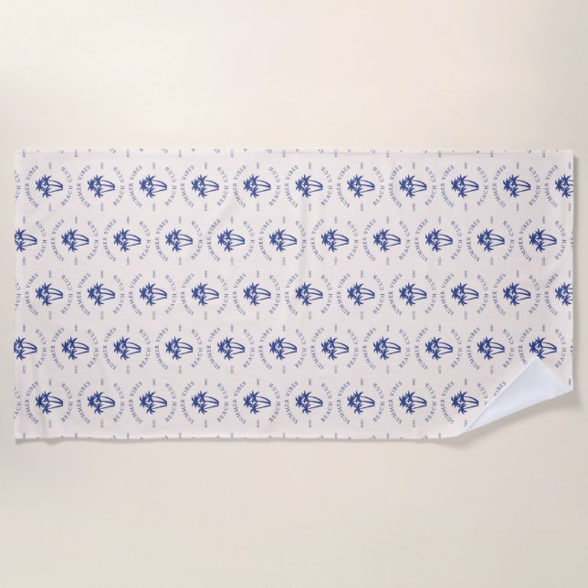Summer Vibes Beach Towel (Front)