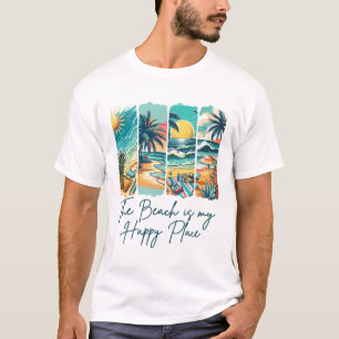 Summer Vibes Beach Vacation The Beach Is My Happy T-Shirt