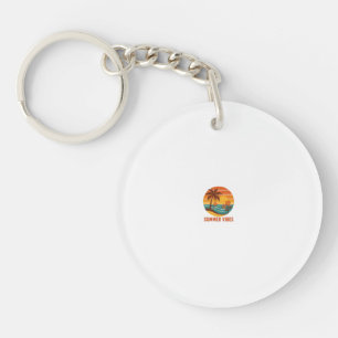 Summer Vibes – Bright, Tropical, and Fun Design Keychain