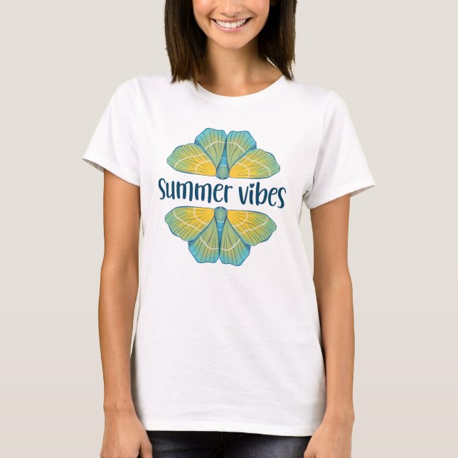 Summer Vibes Butterfly T-Shirt (Front)
