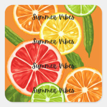 Summer Vibes Citrus Design, Colourful Fruit Graphi