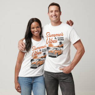 Summer Vibes Classic Rides Beach T-Shirt