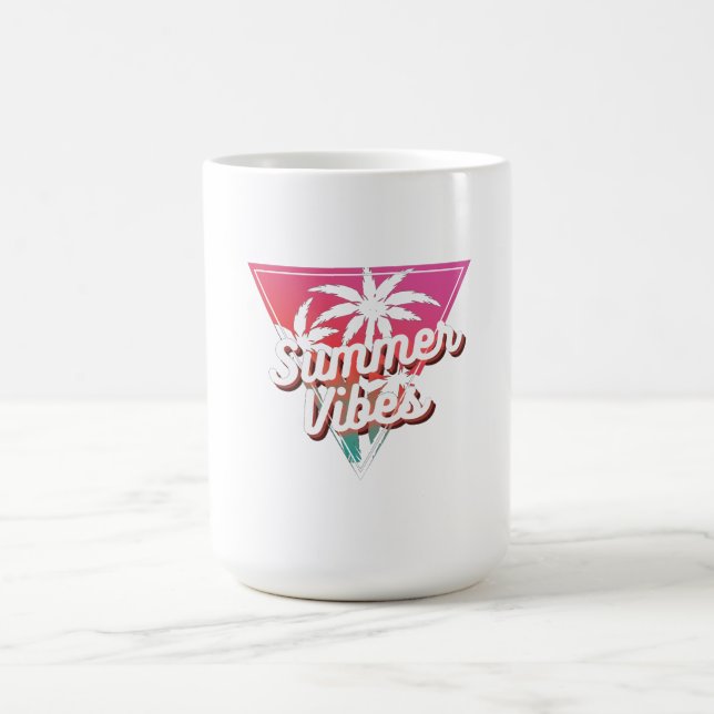 Summer Vibes Coffee Mug – Tropical Beach Style  (Center)