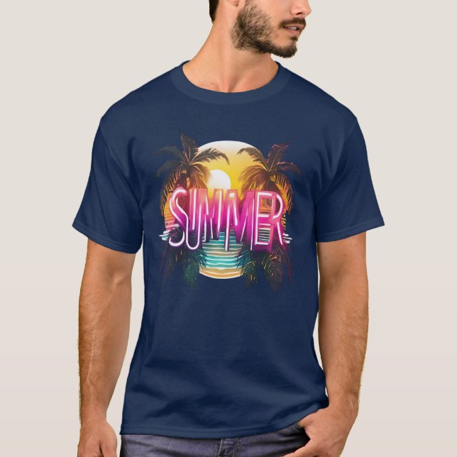 Summer Vibes design for more summer feeling T-Shirt (Front)