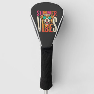Summer Vibes Dog Sunglasses Golf Head Cover
