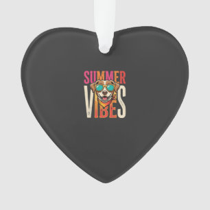 Summer Vibes Dog Sunglasses Ornament
