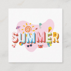 Summer Vibes Enclosure Card