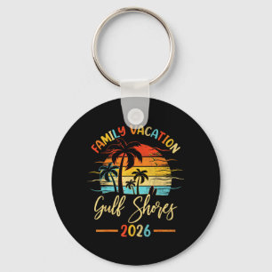 Summer Vibes Family Vacation 2026 Alabama Gulf Keychain