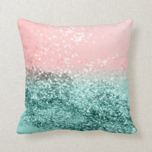 Summer Vibes Glitter #4 Throw Pillow