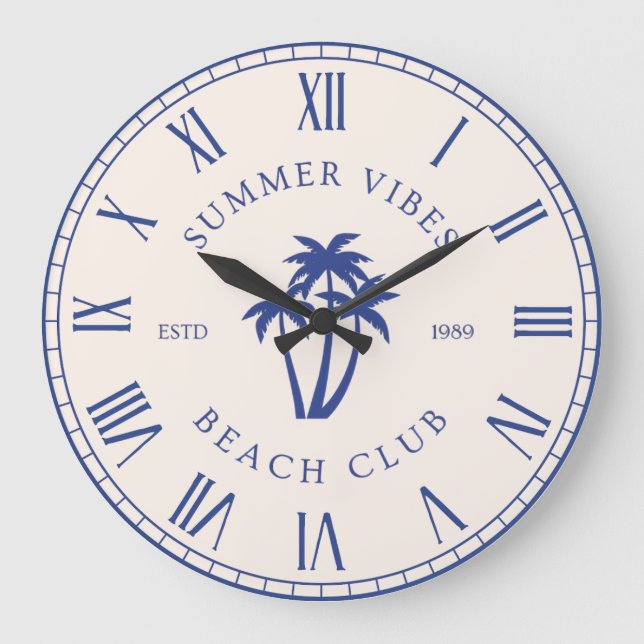 Summer Vibes Large Clock (Front)