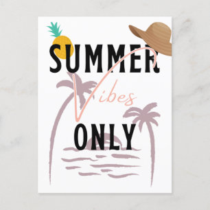 Summer Vibes Only Beach Postcard