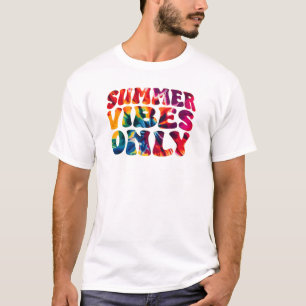 Summer vibes only tie dye mens T-Shirt