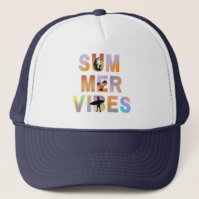 Summer Vibes Only Trucker Hat (Front)