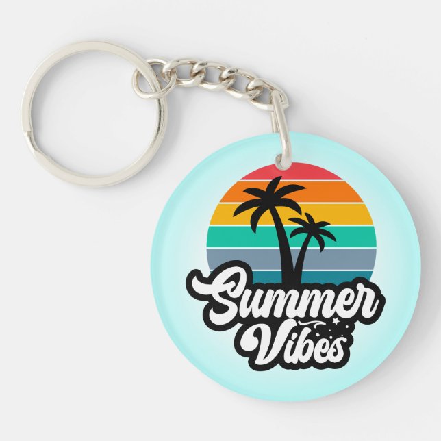 Summer Vibes Paradise-32922 Keychain (Front)