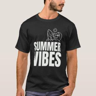 Summer Vibes Party Body Surfing Swimming Beach Tim T-Shirt
