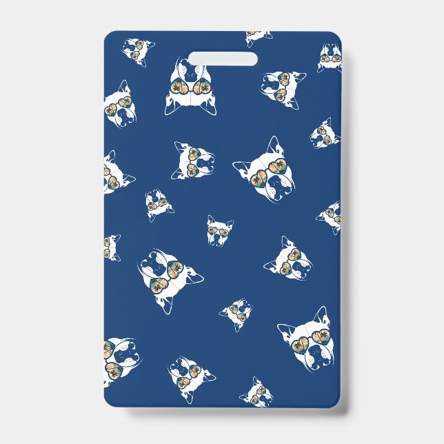 summer vibes pitbull Teacher Hall Pass Badge (Front)