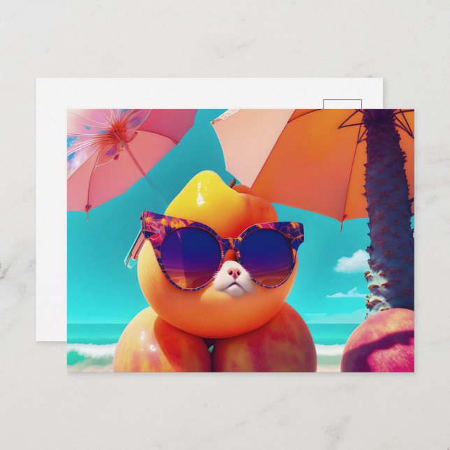 Summer Vibes, Postcrossing Postcard (Front/Back)