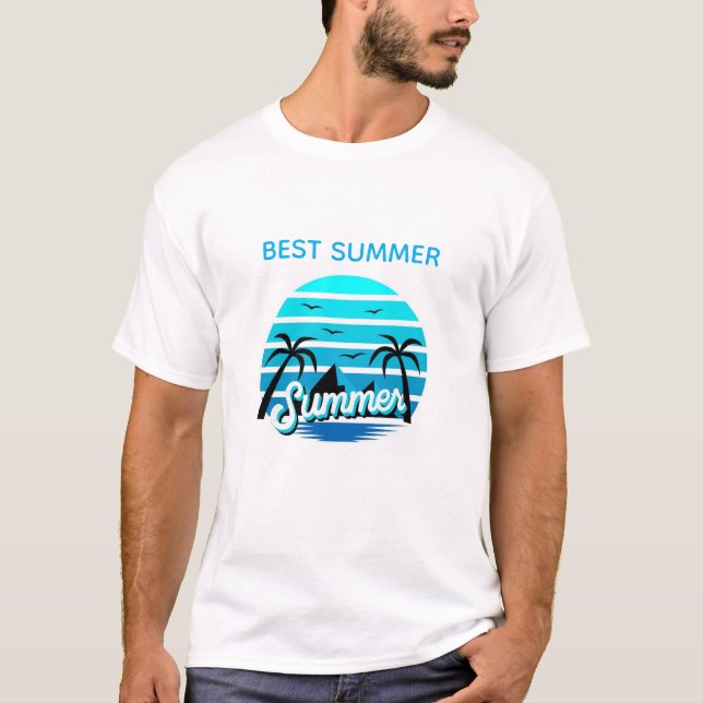 Summer Vibes Retro Design t-shirt design (Devant)