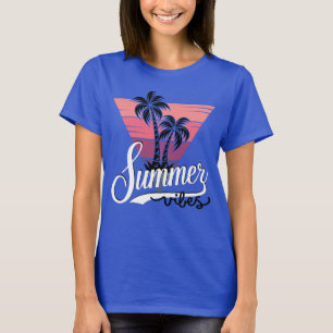 Summer Vibes Retro Sunset And Palm Trees Women's T-Shirt