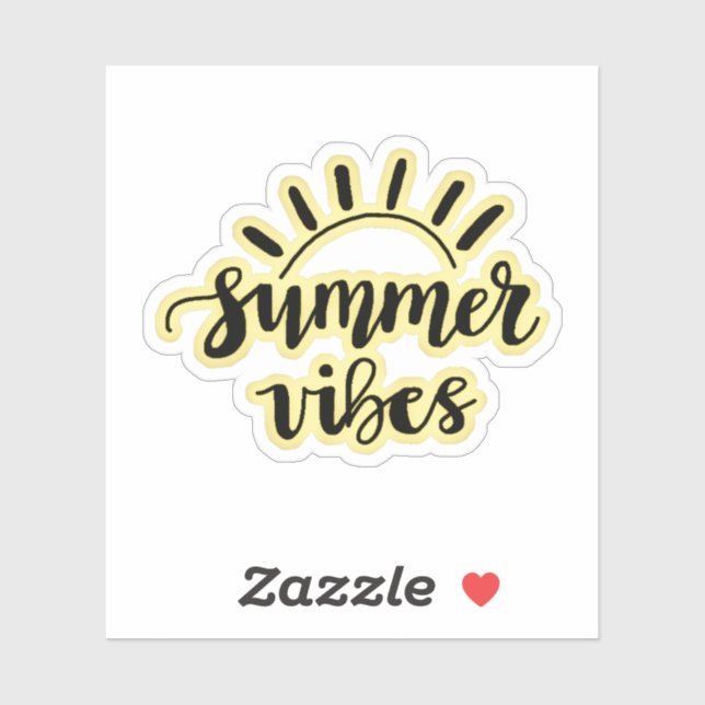 Summer vibes sticker (Sheet)