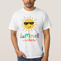 Summer Vibes Sun Men's White
