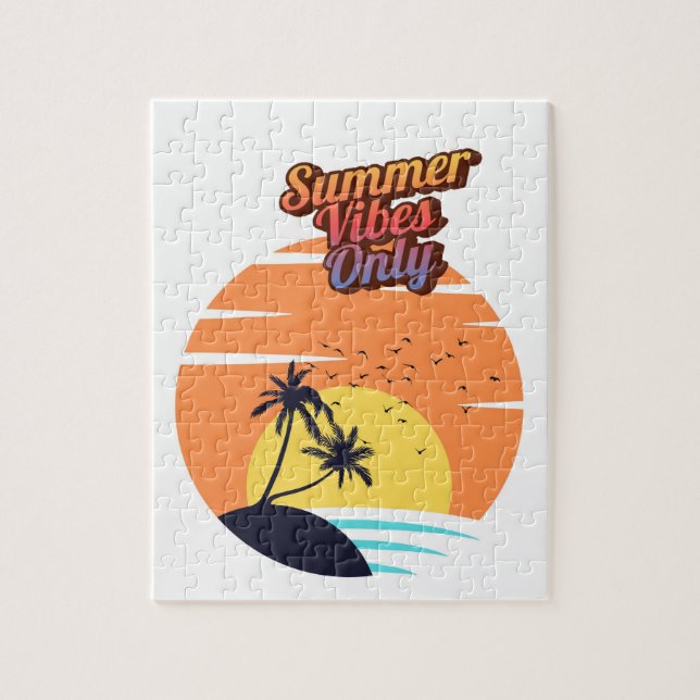 Summer vibes sunset . jigsaw puzzle (Vertical)