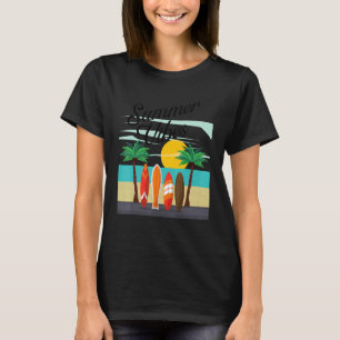 Summer Vibes Surfing Summer Beach Vacation 1 T-Shirt
