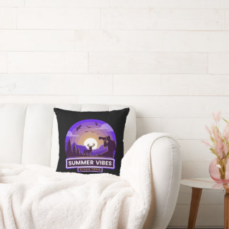 Summer Vibes Throw Pillow