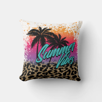 Summer Vibes Throw Pillow