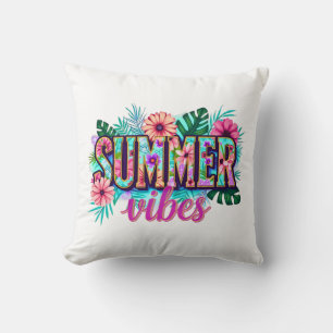 Summer Vibes Throw Pillow