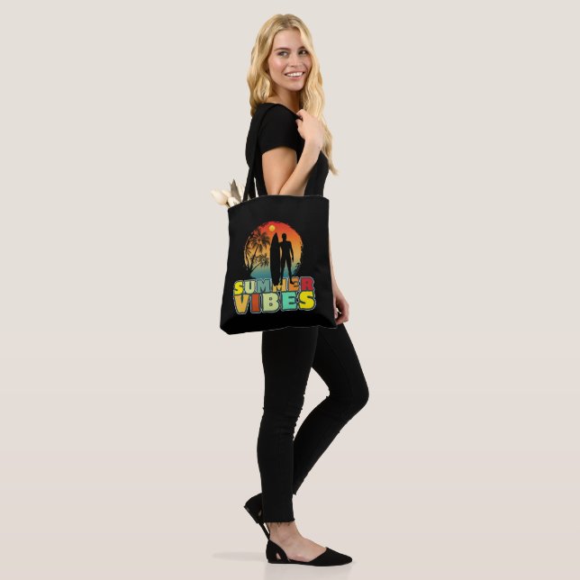 summer vibes tote bag (On Model)