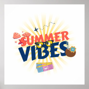 Summer Vibes – Tropical Getaway Poster