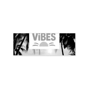 Summer Vibes Tropical Notebook Self-inking Stamp