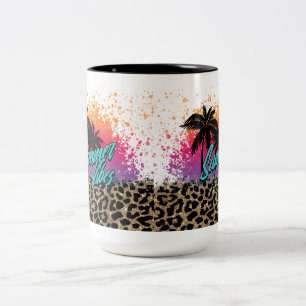 Summer Vibes Two-Tone Coffee Mug