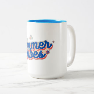 Summer Vibes Two-Tone Coffee Mug