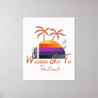 Summer Vibes wanna go to the beach Classic Canvas Print