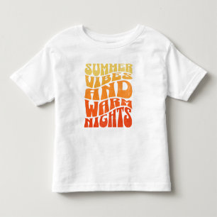Summer Vibes Warm Nights Toddler T-shirt