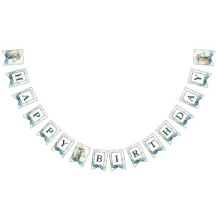 Summer Vibes Watercolor Goat - Birthday  Bunting Flags