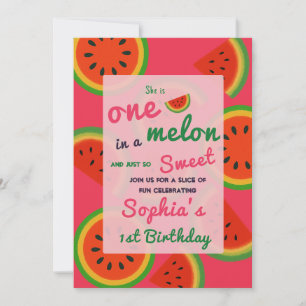Summer Vibes Watermelon Party Invite
