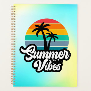 Summer Vibes with Palm Trees Design Planner