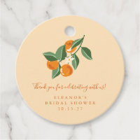 Summer Vintage Oranges Boho Custom Bridal Shower