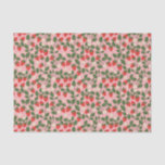 Summer Vintage Pink Strawberry Boho Bridal Shower Tissue Paper<br><div class="desc">Summer Vintage Pink Strawberry Boho Nature Bridal Shower Tissue Paper</div>