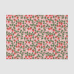 Summer Vintage Pink Strawberry Boho Bridal Shower Tissue Paper<br><div class="desc">Summer Vintage Pink Strawberry Boho Nature Bridal Shower Tissue Paper</div>