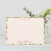 Summer Vintage Red Cherries Custom Bridal Shower