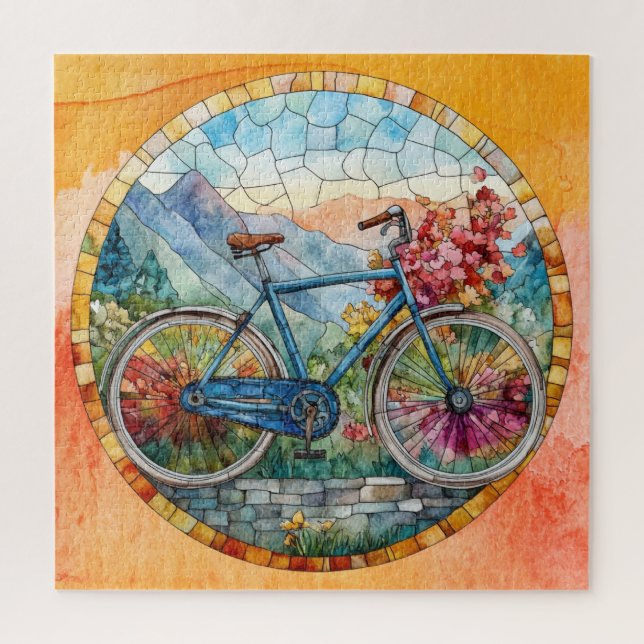 Summer Watercolor Art Puzzle (Vertical)