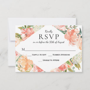Summer Watercolor Floral Medley RSVP